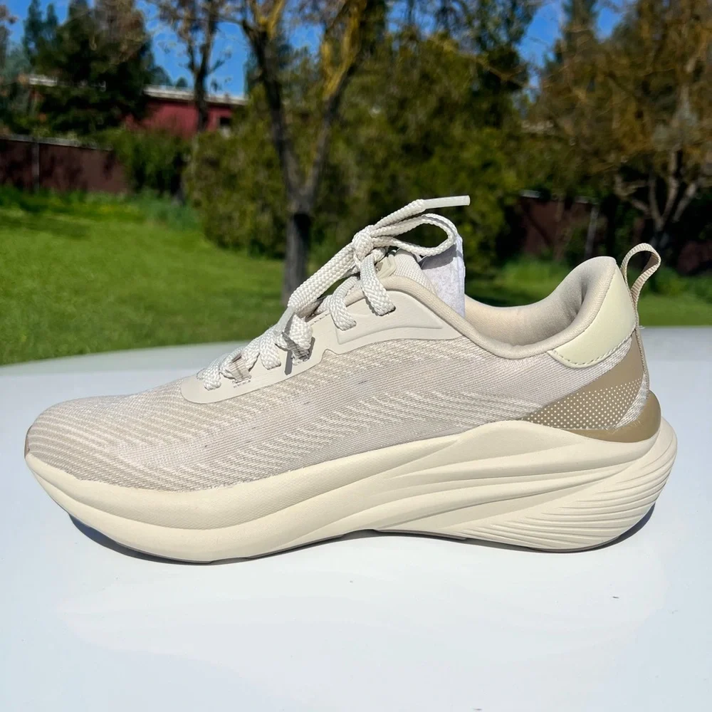 Avia Women's Cream and Tan Running Sneakers without original box